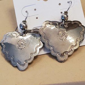 Vintage 1990’s SILVER-TONE PIERCED EARRINGS